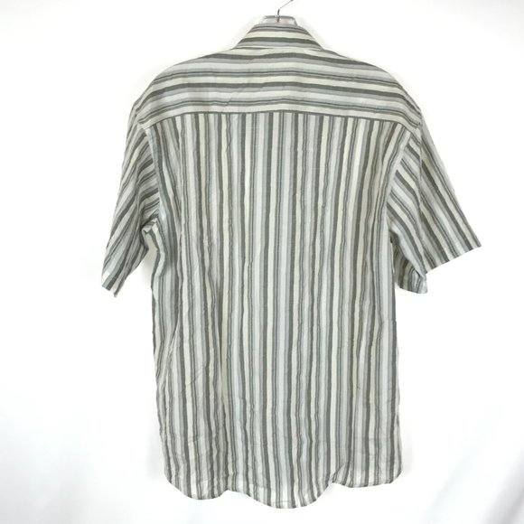 😀 3 for $20 NWOT Gazoz Striped Button Front Shirt - Picture 2 of 2